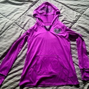 Justice Long Sleeve Top with "dance" embroidery